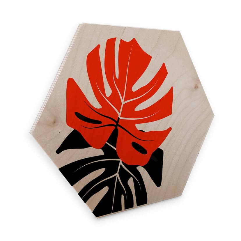 Esagoni in legno Kubistika - Monstera