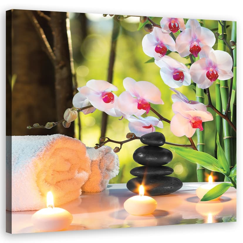 Stampe su tela, Candela Spa Fiori di orchidea
