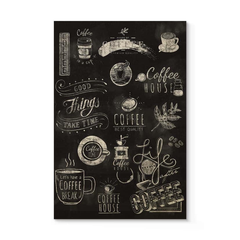 Stampa su legno World of Coffee