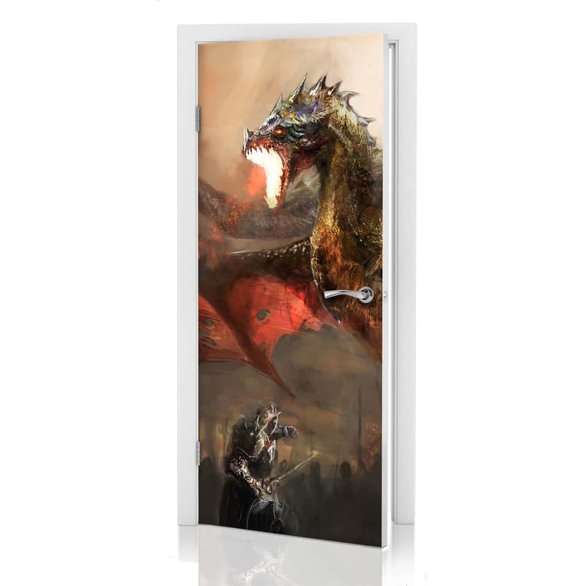 Adesivo per porta - Drago