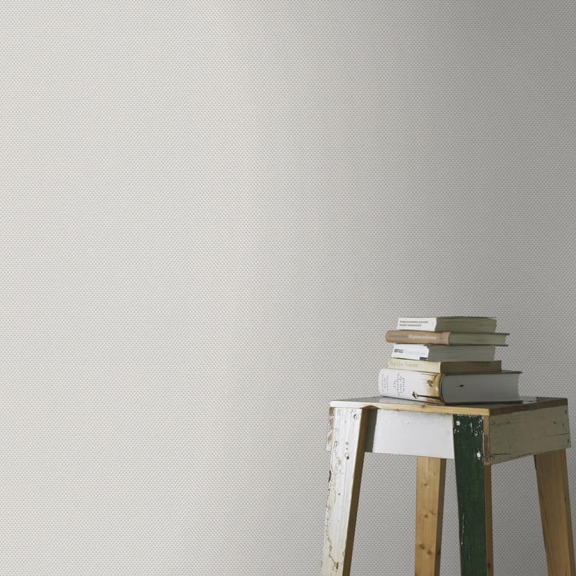 Carta da parati a tinta unita, carta da parati testurizzata Bauhaus bianco