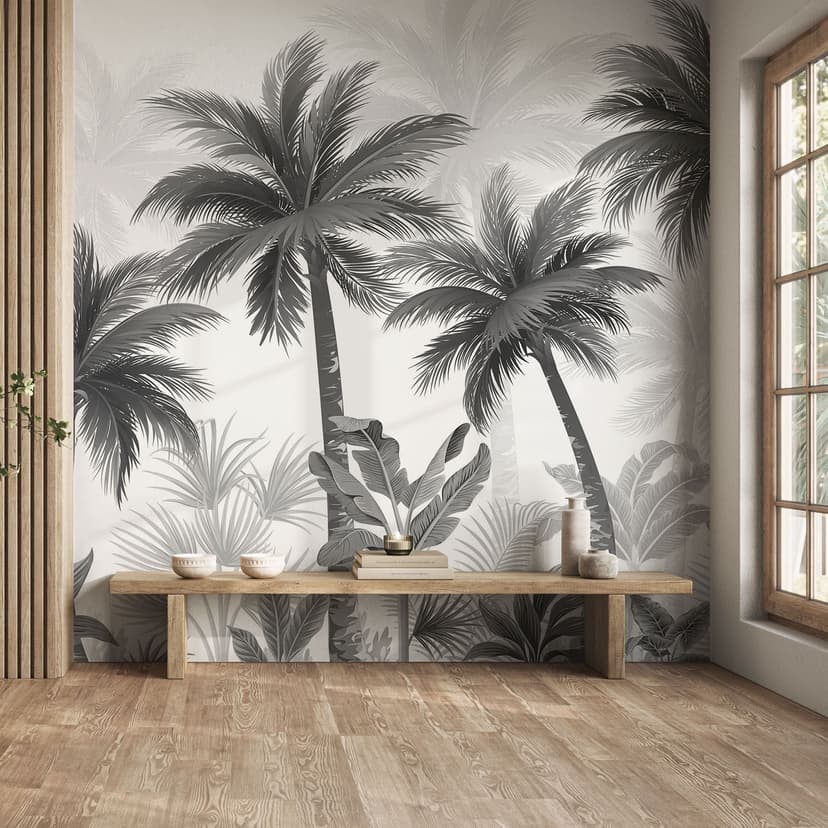 Fotomurale con paesaggio di palme esotiche