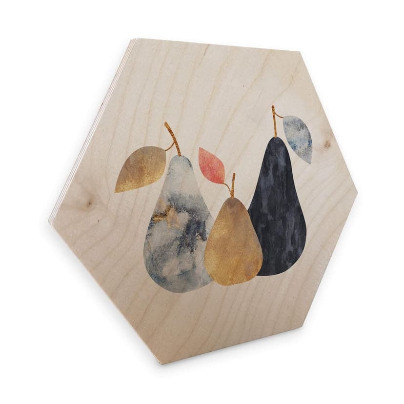 Esagoni in legno Fredriksson - Pere colorate