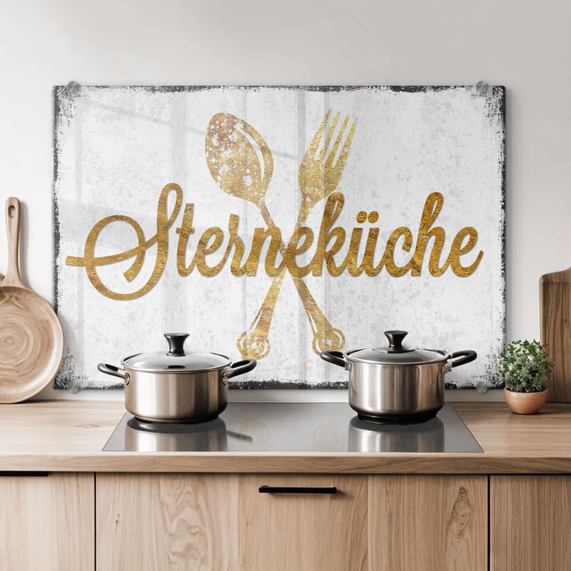 Pannello paraschizzi - Sterneküche