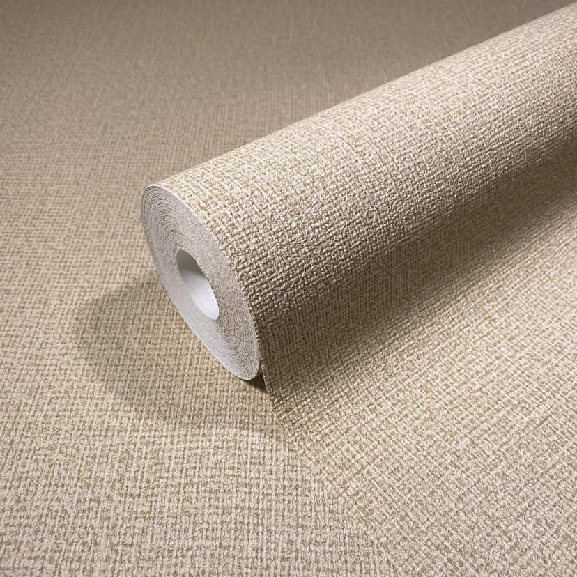Tessuto non tessuto Carta da parati tessile tinta unita beige Texture