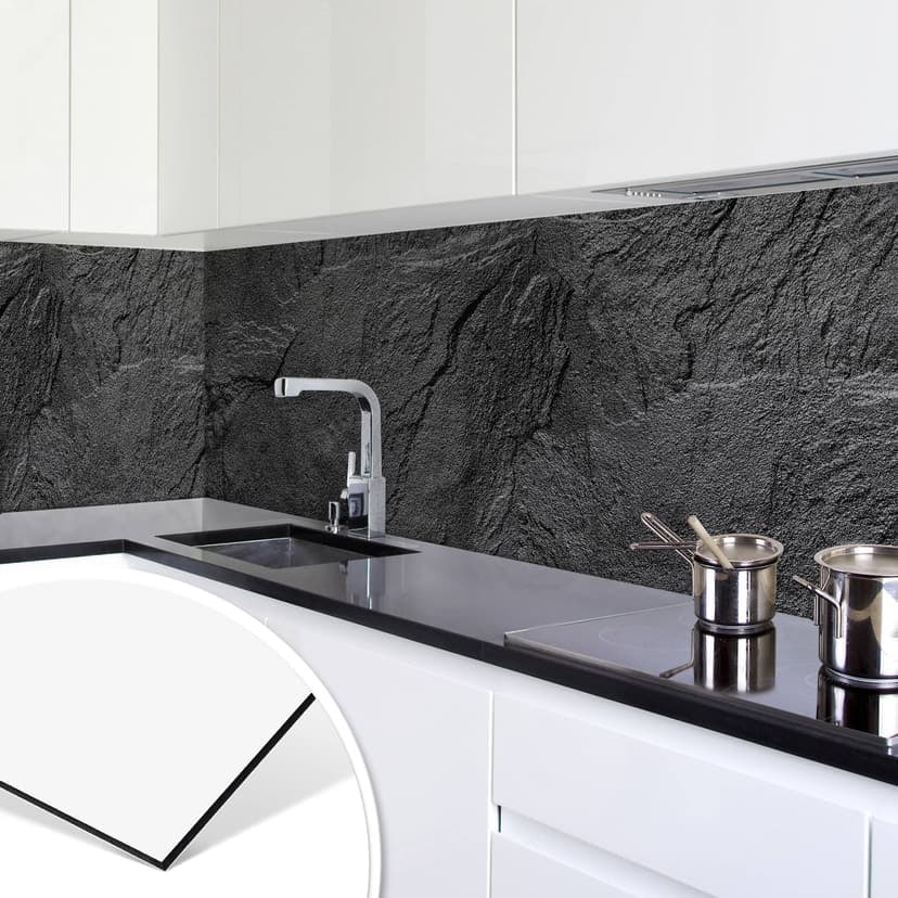 Rivestimento cucina - Alu-Dibond - Effetto Ardesia 01