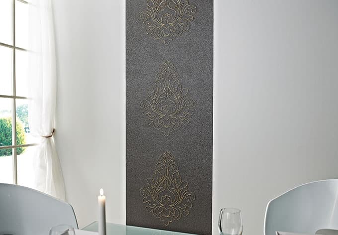 Architects Paper besticktes Panel Nobile grau, met