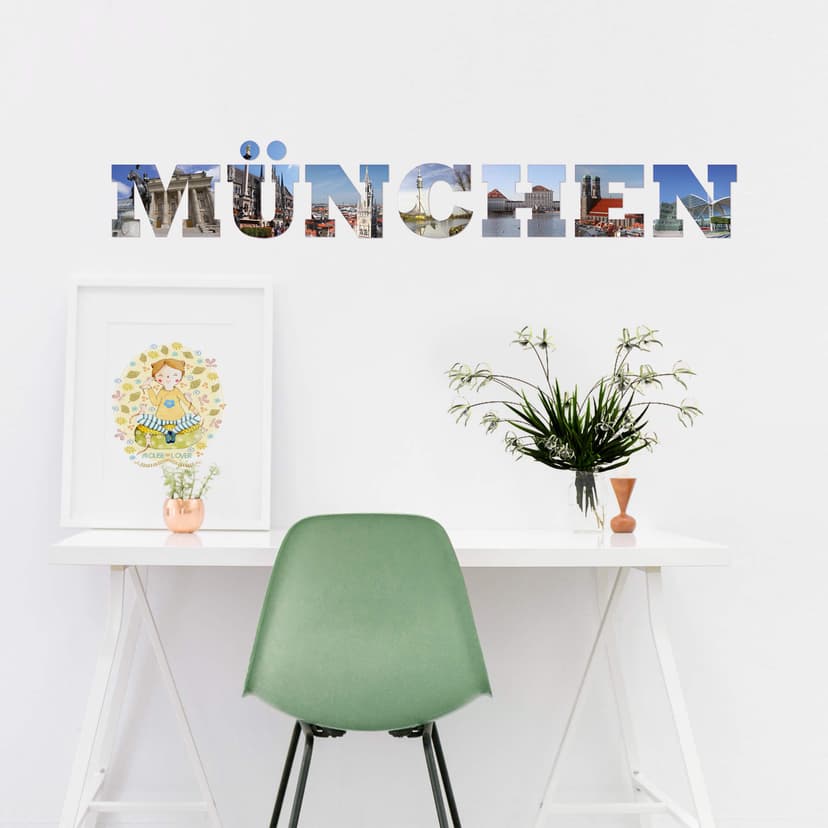 Adesivo murale - Impressioni di Monaco