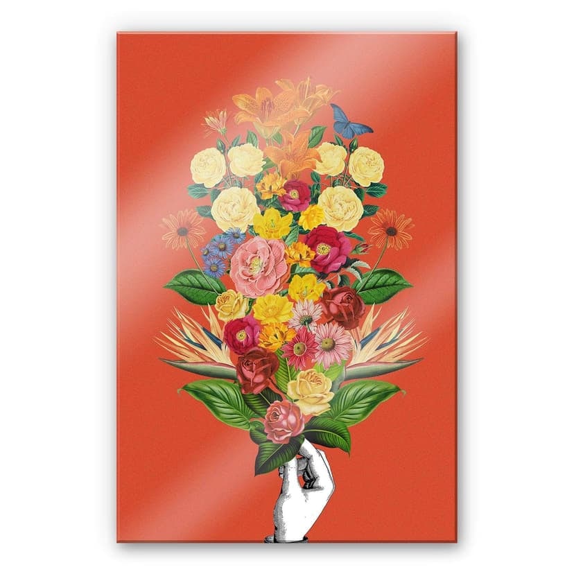 Stampa su vetro acrilico Frida Floral Studio - Botanical