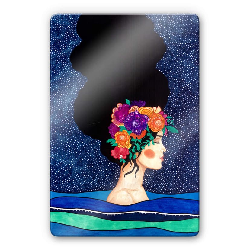 Glasbild Hülya - Körper und Geist