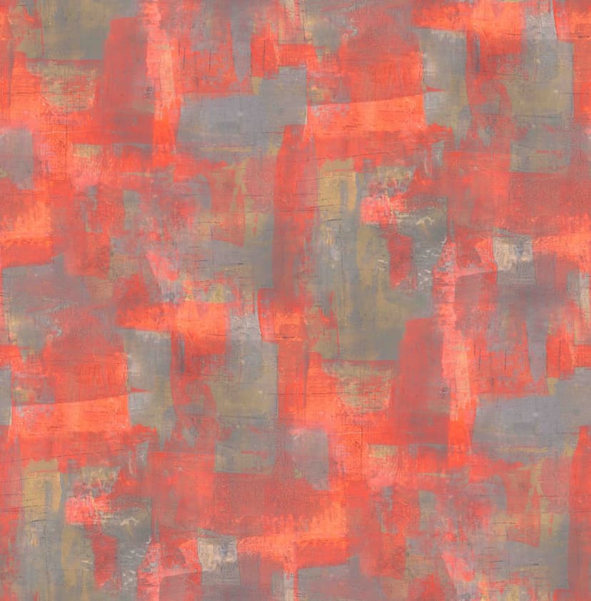 Fotomurale Campi di colore astratti in rosso grigio e ocra con texture 2,7 x 2,65 m