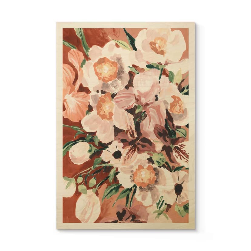 Stampa su legno Fiori di orchidea - Zwara