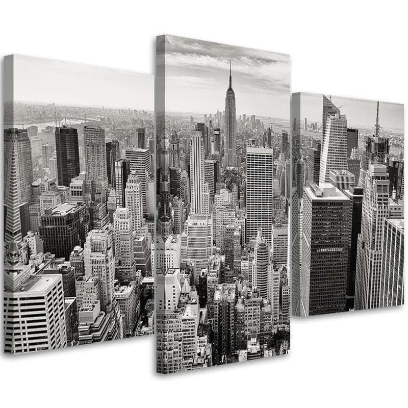 Stampa su tela 3 pezzi, New York Manhattan City