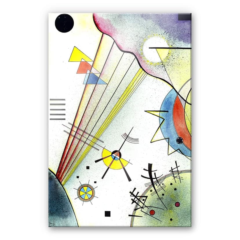 Stampa su vetro acrilico Kandinsky - Collegamento trasparente
