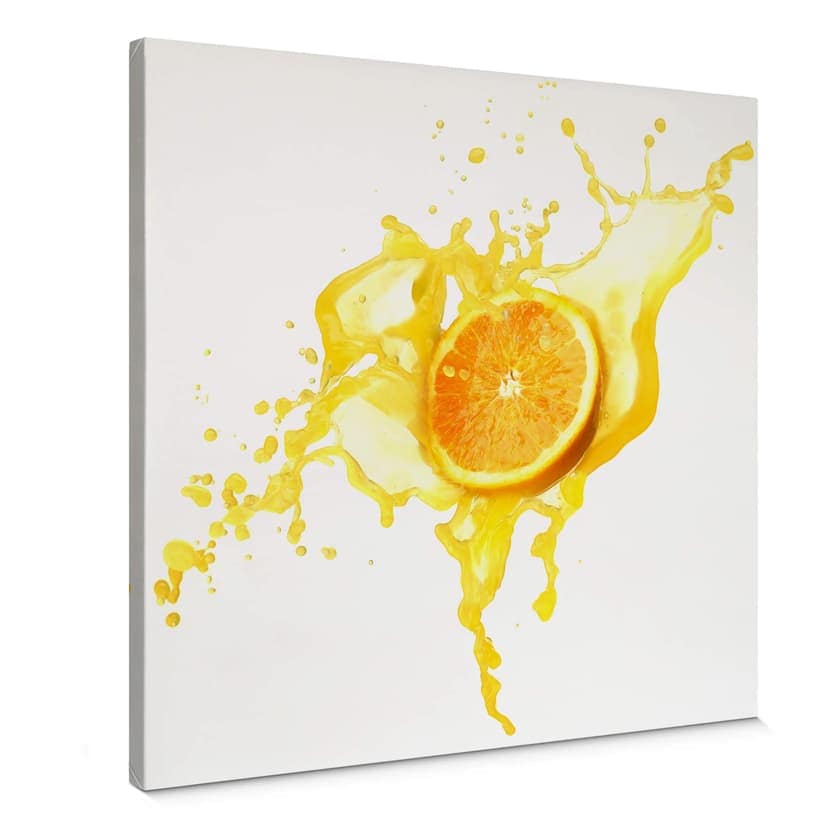 Stampa su tela - Splashing Oranges - quadrato
