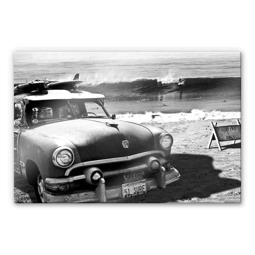 Stampa su vetro acrilico Butterworth - Surfing on Hawaii