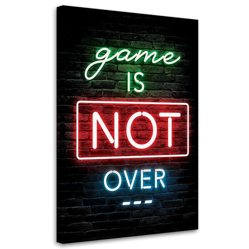 Stampe su tela, iscrizione per i giochi al neon dei giocatori
