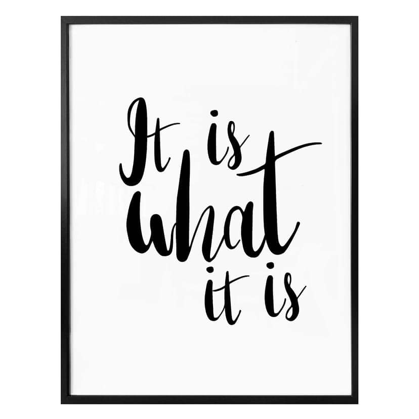 Poster - It is what it is