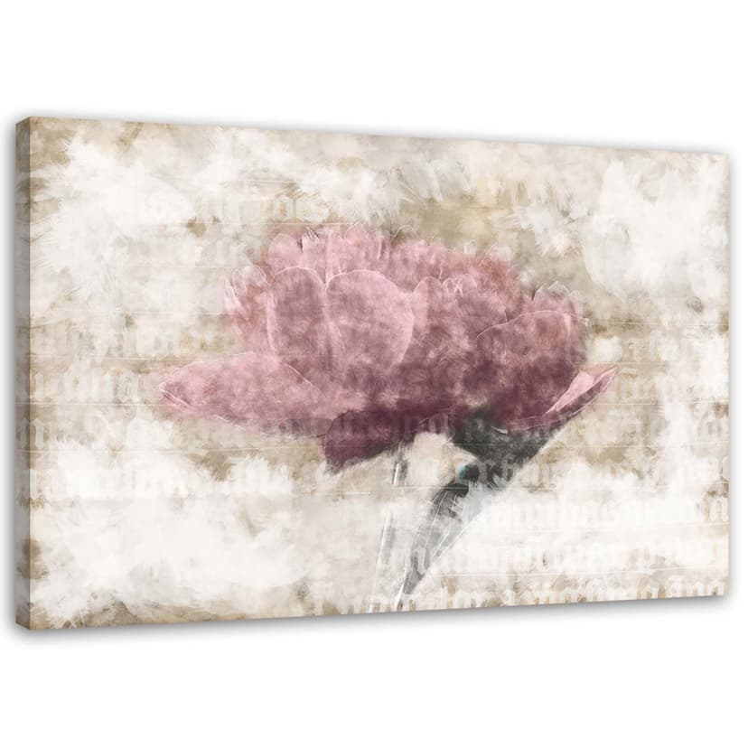 Stampe su tela, Fiori astratti Shabby Chic