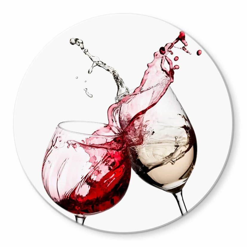 Bicchieri di vino - tondo