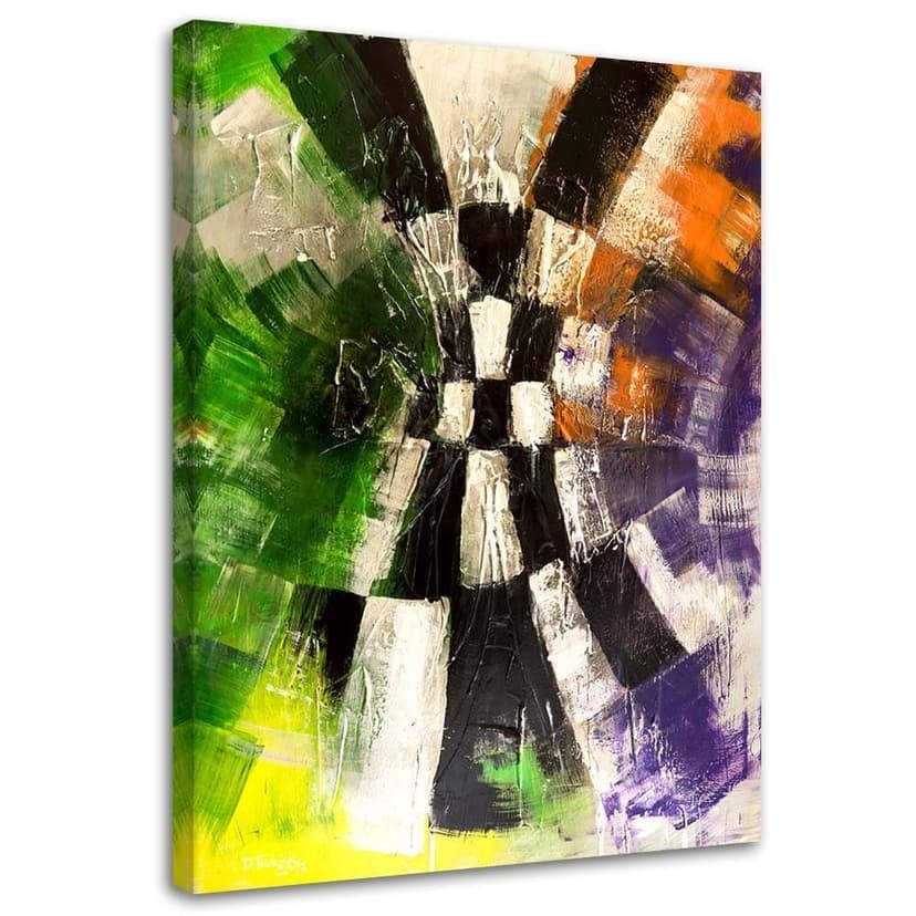 Stampe su tela, Pittura astratta colorata