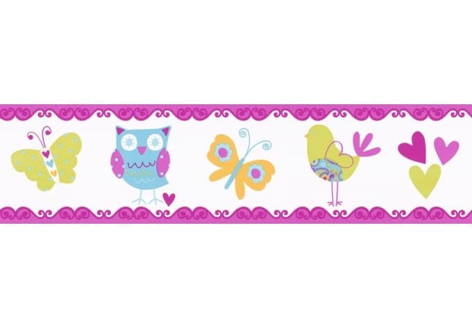 Bordo decorativo A.S. Création Only Borders 8 colore azzurro, arancio, multicolore