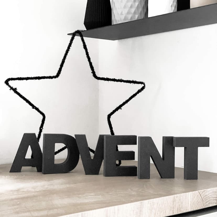 Scritta in MDF - Advent