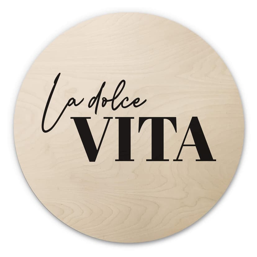 Stampa su legno La Dolce Vita