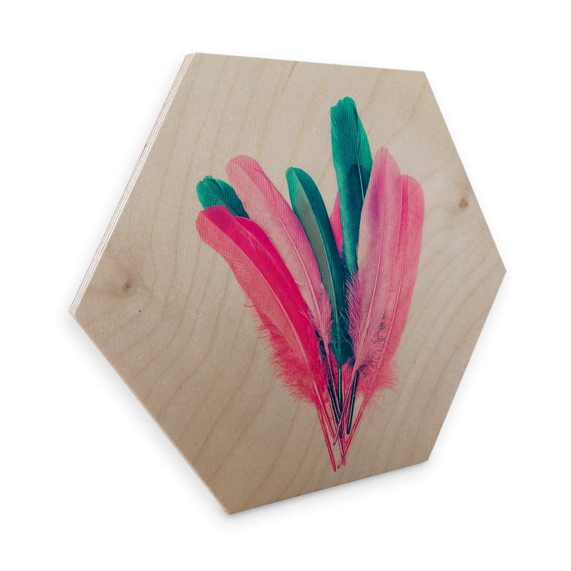 Esagoni in legno Kubistika - Piume