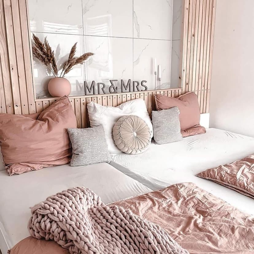 Lettere in legno MDF Mrs&Mrs Moderno