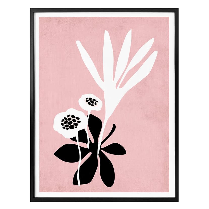 Poster Kubistika - Rosa