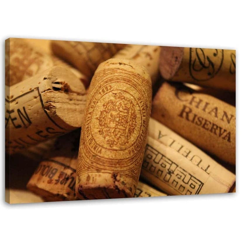 Stampe su tela, Tappi di vino