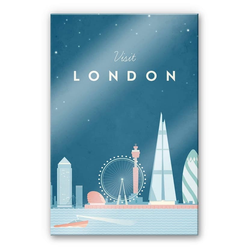 Stampa su vetro acrilico Rivers - Londra