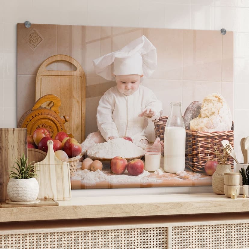 Pannello paraschizzi - Pasticcere professionista