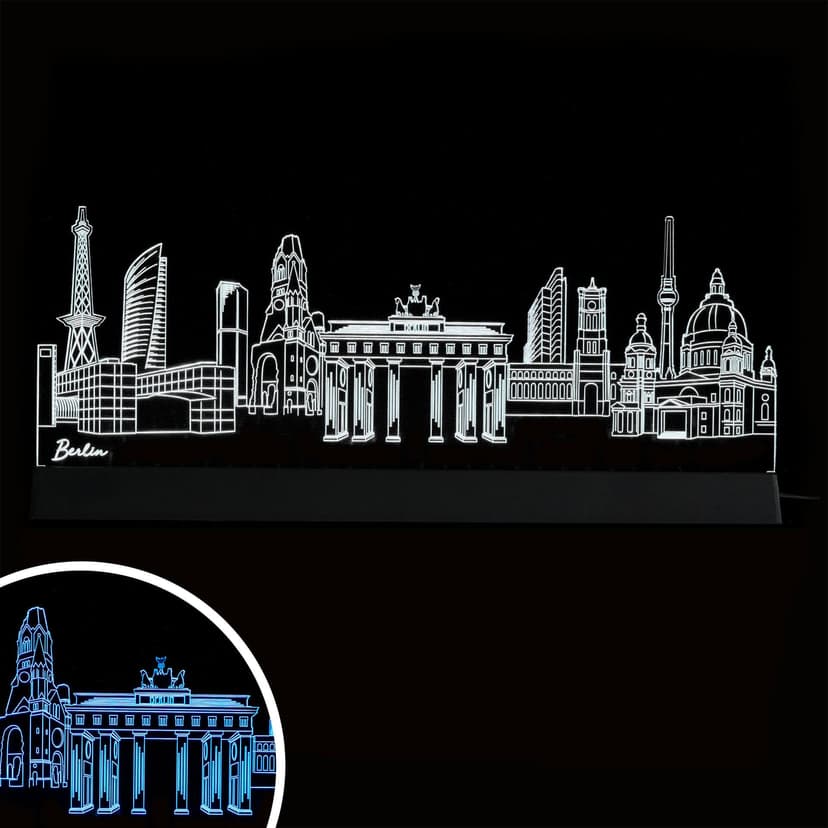 Decorazione LED Skyline Berlino