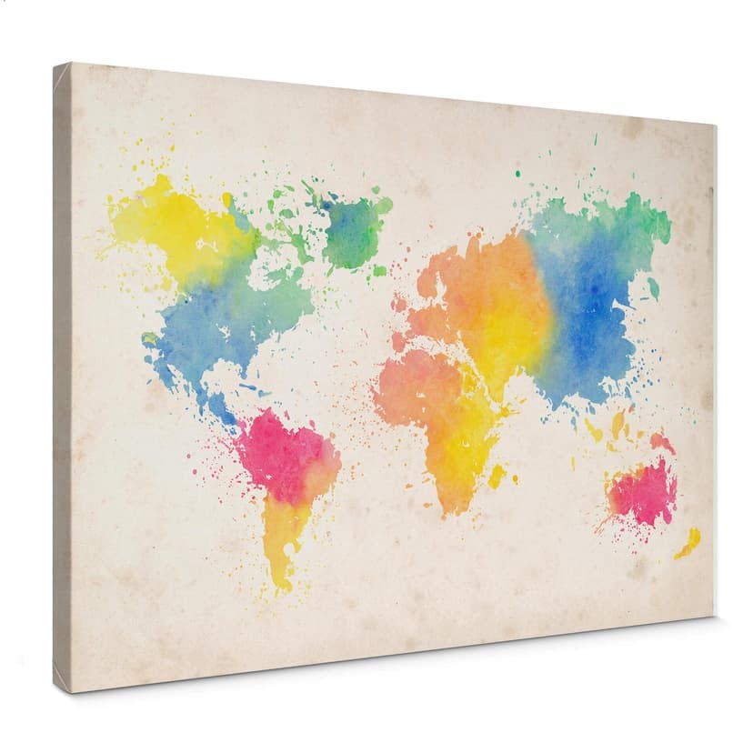 La mappa del mondo - Acquerello