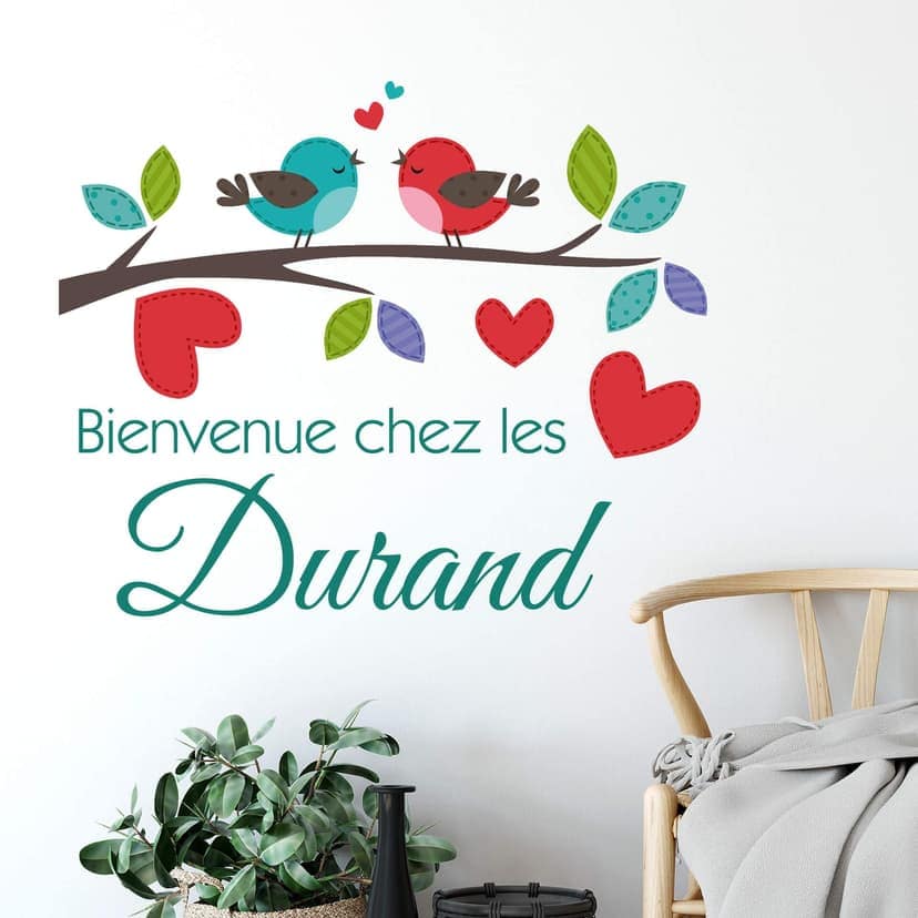 Adesivo murale + Name - Bienvenue chez les...