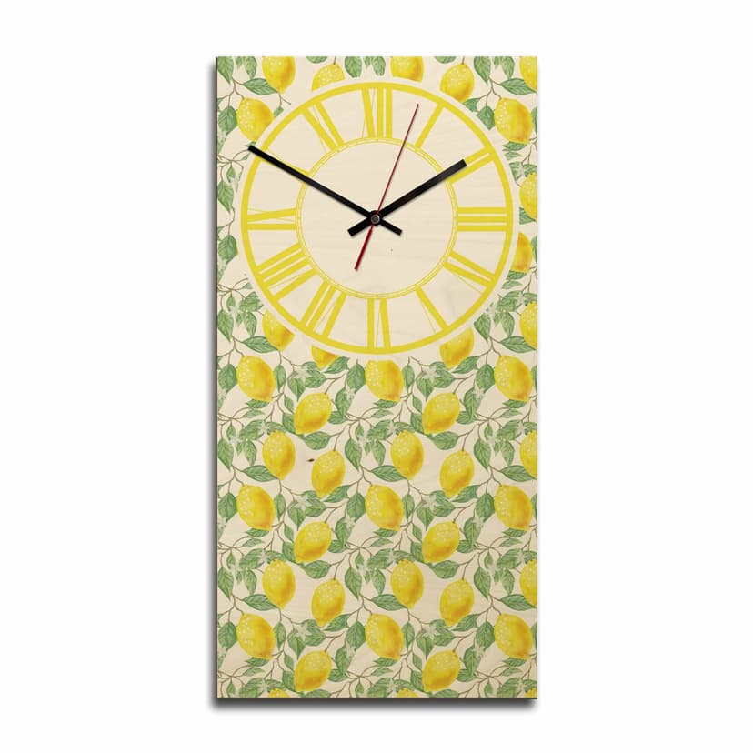 Orologio in legno - Limoni