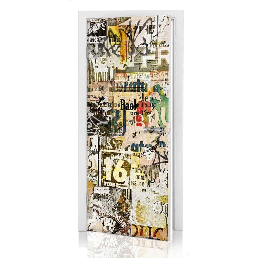 Adesivo per porta - Poster vintage
