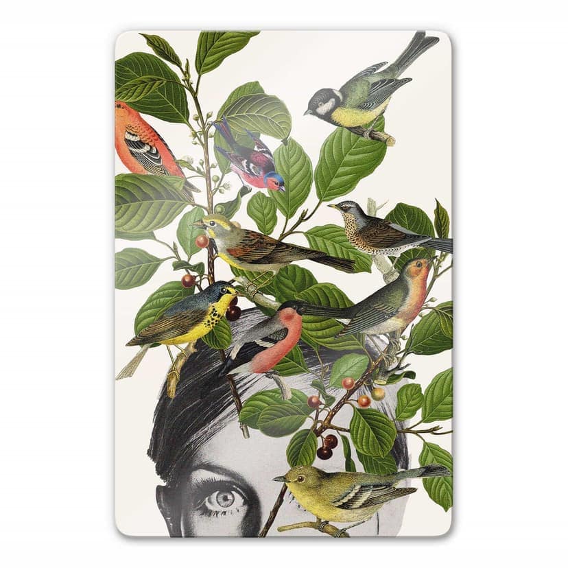 Stampa su vetro Frida Floral Studio - Twiggy Eye