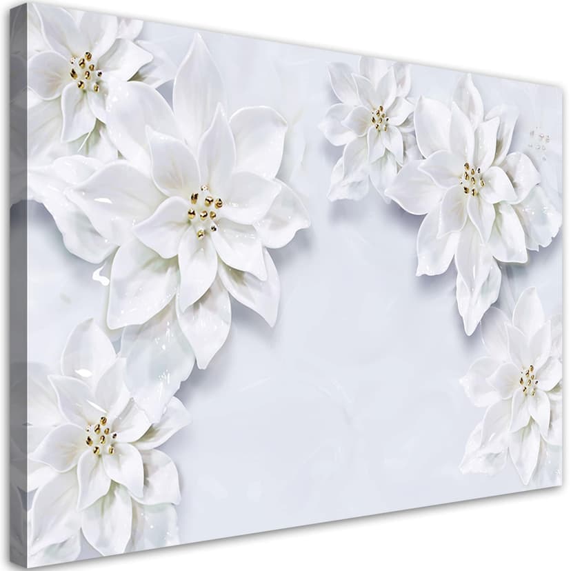 Stampe su tela, Fiori di piante innevate