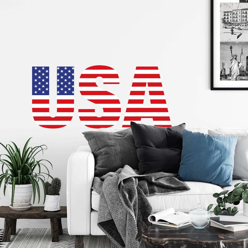Adesivo murale - Scritta "USA"
