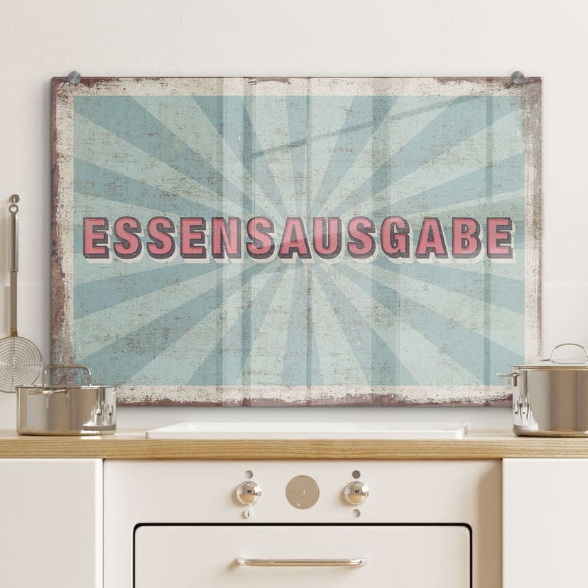 Spritzschutz Essensausgabe