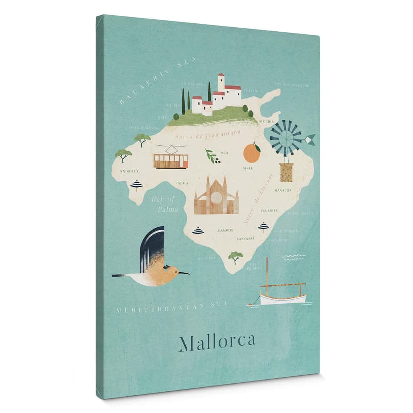 Stampa su tela Rivers - Mallorca