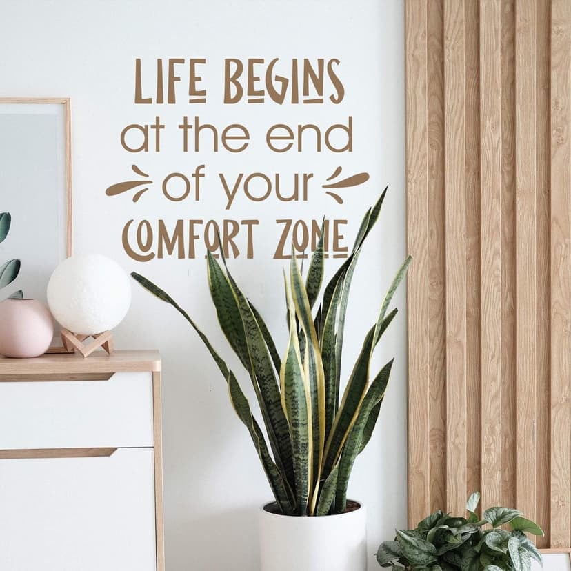 Adesivo murale - Life begins