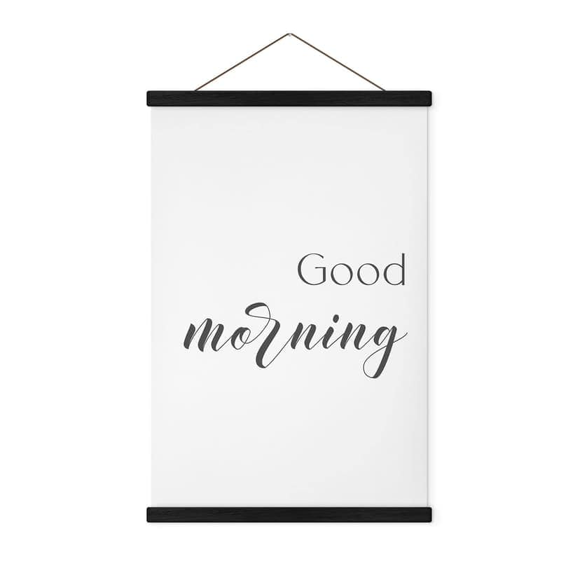 Poster tessile Good Morning