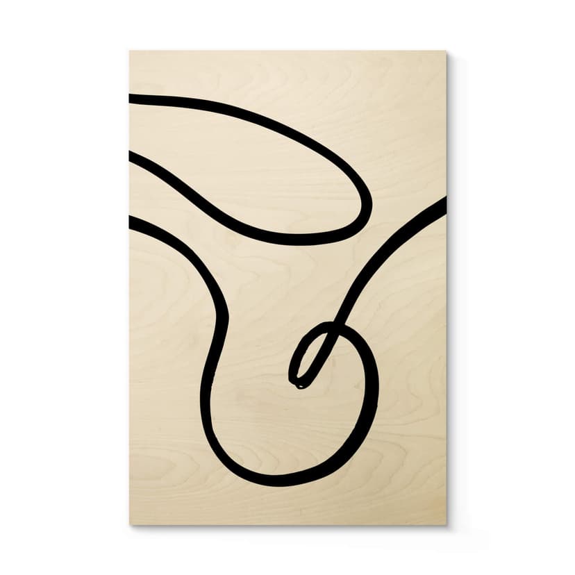 Stampa su legno 1X Studio - Astrazione sinuosa
