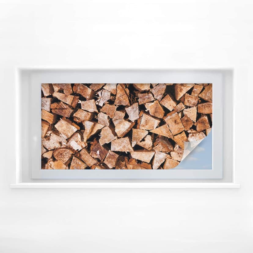Pellicola adesiva per vetri - legno (panoramica)