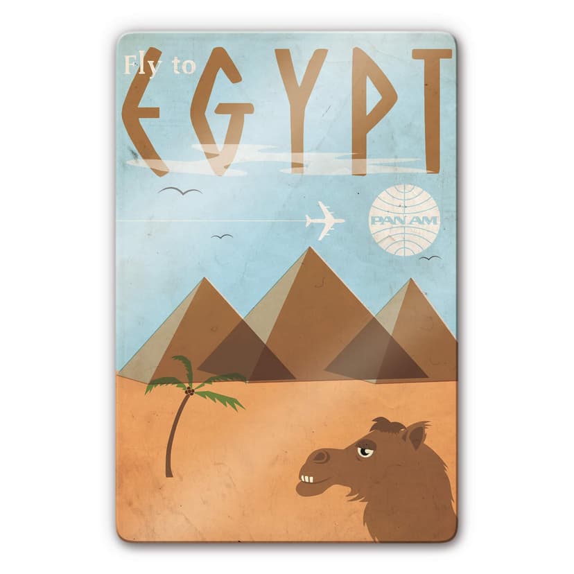 Glasbild PAN AM - Fly to Egypt