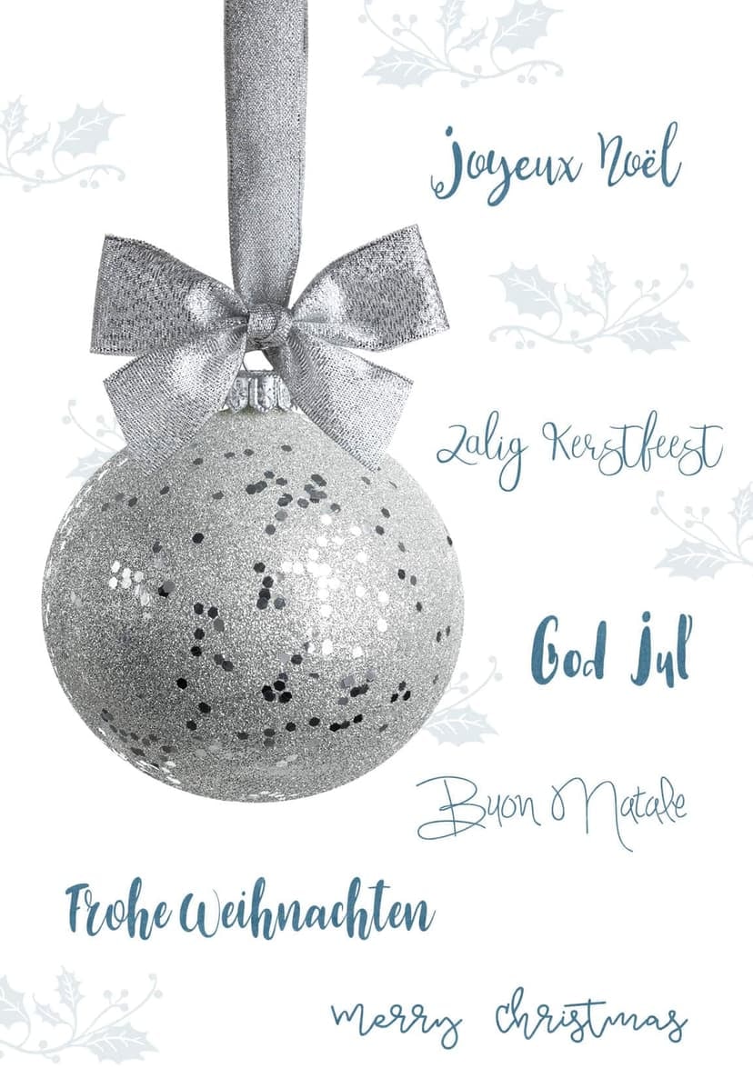 Buono regalo Natale - Pallina argentata